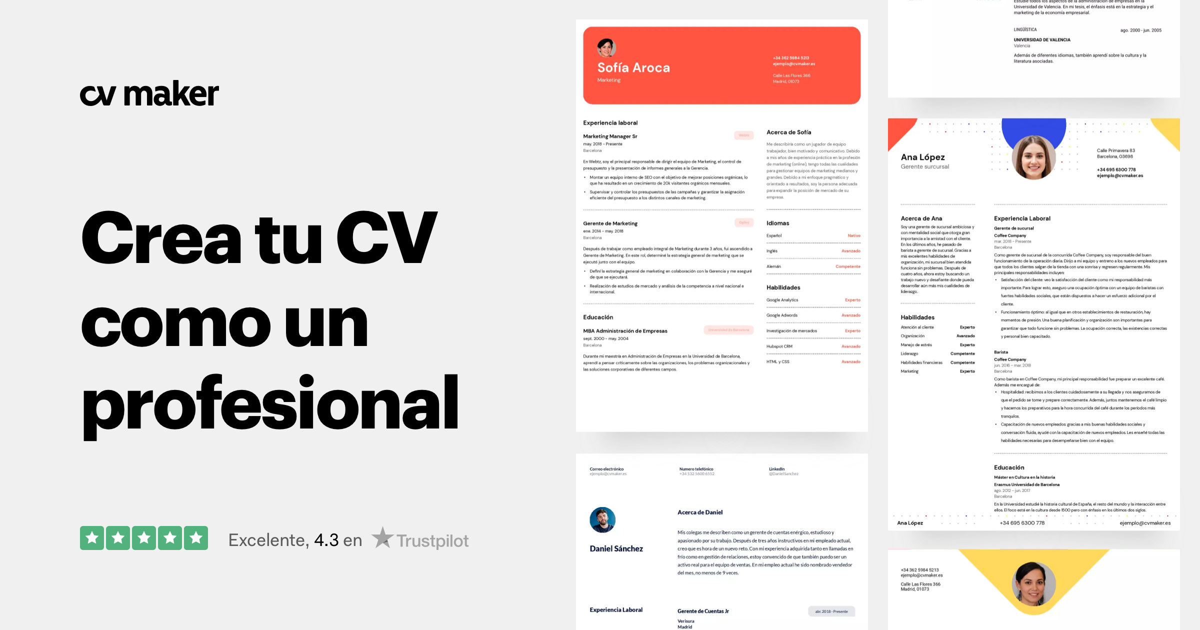 Tu curriculum vitae de un administrador de empresas en 2025