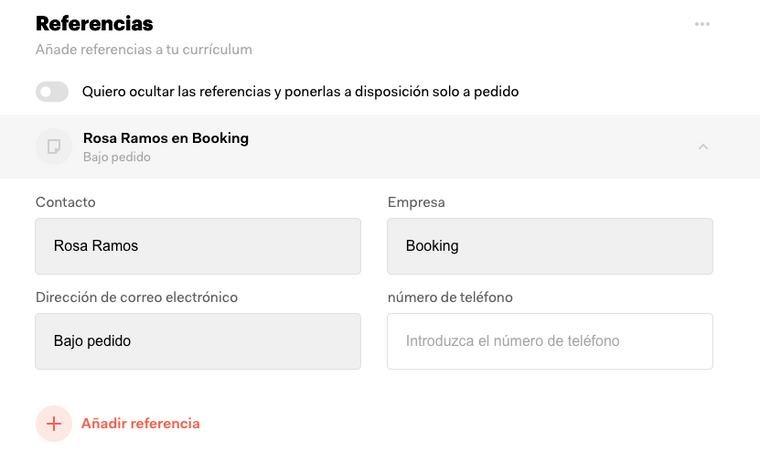 agregar CVMaker de referencia agregar CVMaker de referencia
