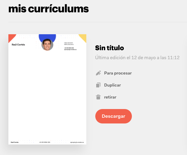 CV duplicado CV duplicado